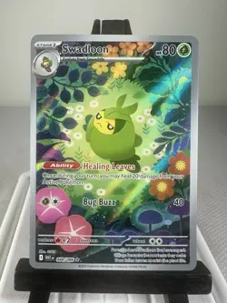 Pokemon TCG Swadloon 088/086 Illustration Rare SV: White Flare Holo NM - Image 1