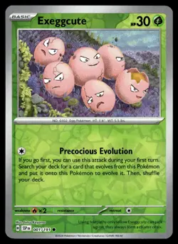 Exeggcute 001/191 Common Surging Sparks Pokemon Reverse Holo NM - Image 1