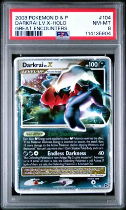 POKEMON GREAT ENCOUNTERS DARKRAI LV X #104 ULTRA RARE PSA 8 NM #114135904 - Image 1