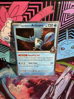Team Rocket's Articuno 051/182 Destined Rivals English Cosmo Holo 2025 Pokemon - Image 1