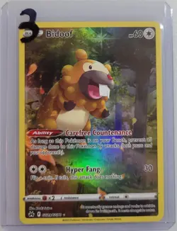 Bidoof GG29/GG70 Pokemon Crown Zenith: Galarian Gallery Holo NM (3 of 4) - Image 3
