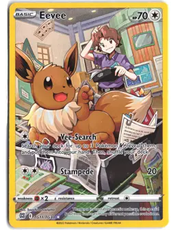 Eevee TG11/TG30 Holo Brilliant Stars Trainer Gallery Pokemon - Image 1