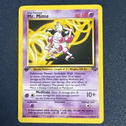 Pokemon - Mr. Mime Jungle 22/64 1st Edition Rare - Image 1