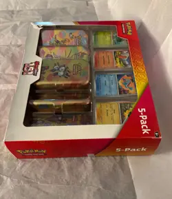 Pokemon Scarlet and Violet 151 (5-Pack) Mini Tins w/ 4 Promos Costco Bundle - Image 2
