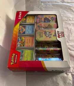 Pokemon Scarlet and Violet 151 (5-Pack) Mini Tins w/ 4 Promos Costco Bundle - Image 3