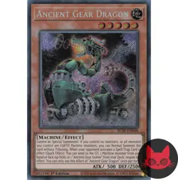 Yugioh Ancient Gear Dragon BLTR-EN048 Secret Rare 1st Edition NM - Image 1
