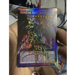 Yu-Gi-Oh! Red-Eyes Dark Dragoon Fusion 1st Edition Holo ATK 3000 DEF 2500 - Image 1