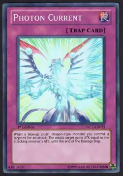 Yugioh Photon Current PRC1-EN023 Super Rare 1st - LP - Image 1