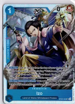 IZO ST22-002 SR Foil One Piece TCG Whitebeard Pirates Trading Card TCG - Image 3