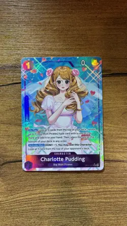 One Piece Charlotte Pudding (Alternate Art) - A Fist of Divine Speed OP11-070 - Image 1
