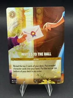 Disney Lorcana Card - Invited To The Ball - FOIL Promo 6/C1 - NA Continentals - Image 1