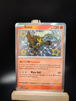 Entei - 112/091 - Pokemon Paldean Fates Shiny Rare Card - Image 1