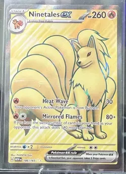 Pokemon TCG Ninetales EX SV Scarlet & Violet 151 Double Rare Holo Card - Image 2