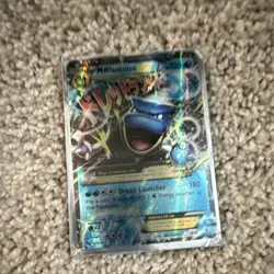 M Blastoise EX Full Art Holo Mega 220 HP Pokemon Card 18/83 English - Image 1