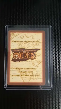2001 BANDAI One Piece Hyper Battle LUFFY SCARCE S128 EARLY tcg CARD - Image 2