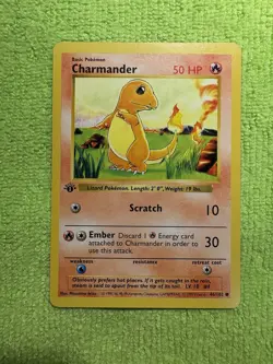 CHARMANDER Pokemon Card - WOTC - 1st Edition - Base Set - Shadowless - 46/102 - Image 3