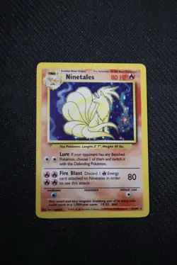 Pokemon Ninetails Base Set Holo Rare Card 12/102 - Image 1