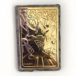 Pokemon Togepi 23k Gold-Plated Card 1999 Authentic Burger King Vintage - Image 1
