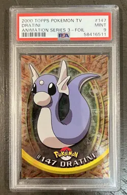 PSA 9 2000 TOPPS TV ANIMATION DRATINI FOIL CARD #147 PSA 9 (G37) - Image 1