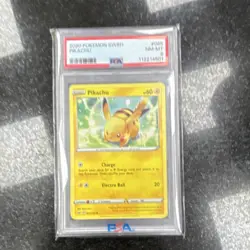 Pokemon Pikachu 065/202 Sword & Shield 2020 PSA 8 English Regular Card - Image 1