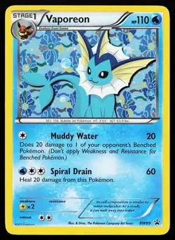 Vaporeon - BW89 BW89 Holo Black And White Promo Pokemon Card - Image 1