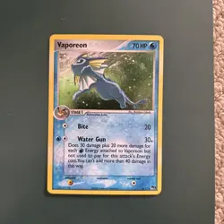 Pokemon Card POP Series 3 Vaporeon 6/17 Rare Holo - Image 1
