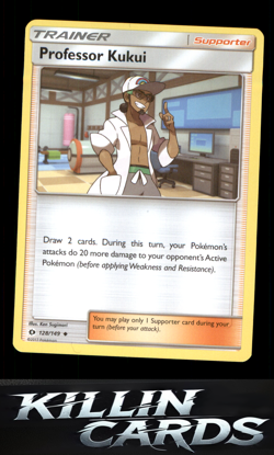 Professor Kukui 128/149 Pokemon Uncommon SM Base Set Card NM - Image 1