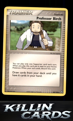 Professor Birch 80/108 Pokemon Uncommon Power Keepers Card LP - Image 1