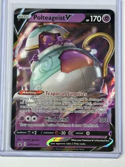 Polteageist V - SWSH021 SWSH: Sword & Shield Promo Cards NM Holo English - Image 1