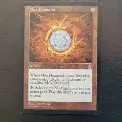 Reserved List Magic Card MTG - Mox Diamond Stronghold NM Authentic Rare Original - Image 1