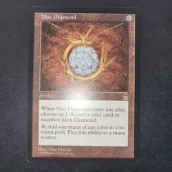 Reserved List Magic Card MTG - Mox Diamond Stronghold NM Authentic Rare Original - Image 2