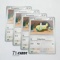 Dunsparce 120/159 x4 Playset 4x - Pokemon S&V Journey Together JTG - 4 Card Set - Image 1