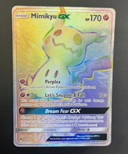 Pokemon Mimikyu GX Secret Rare Full Art 226/214 SM Team Up Holo Card - Image 1