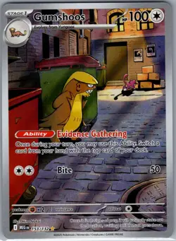 Gumshoos 153/132 ME01: Mega Evolution - Pokemon Card - NM - Image 1