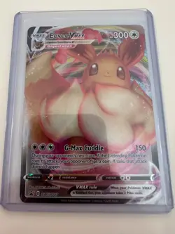 Eevee VMAX SWSH087 Black Star Promo Sword & Shield Holo Pokemon Card NM - Image 1