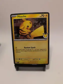 Pokemon Pikachu 051/162 Pokemon Day 2026 30th Anniversary Stamped Promo Card - Image 1