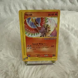 Ho-Oh # 52 WOTC Black Star PROMO "Pokemon Center NY" Stamped Card E- Reader NM - Image 1