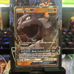 Onix GX 36/68 Hidden Fates Ultra Rare Holo Pokemon Card NM - Image 1