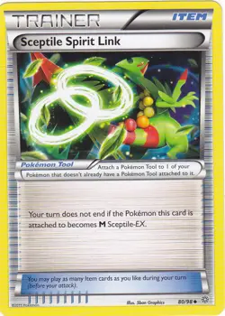 POKEMON SCEPTILE SPIRIT LINK TRAINER CARD FREE SHIPPING - Image 1