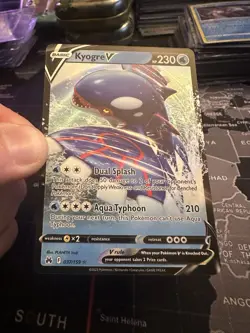 Kyogre V 037/159 Crown Zenith Ultra Rare Holo Pokemon TCG Card - Image 1