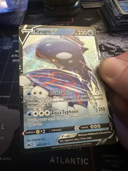 Kyogre V 037/159 Crown Zenith Ultra Rare Holo Pokemon TCG Card - Image 3