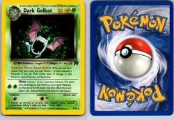 DARK GOLBAT 7/82 TR TEAM ROCKET UNLIMITED HOLO POKEMON CARD TCG DMG 2000 HOLO - Image 1
