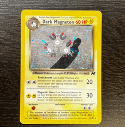 POKEMON TCG - ENGLISH TEAM ROCKET Dark Magneton 11/82 Holo Rare WOTC Card LP MP - Image 1