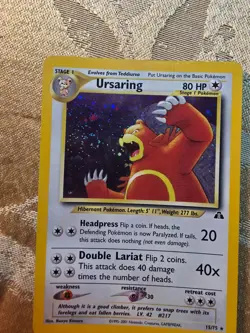 Pokemon Ursaring TCG Neo Discovery 15/75 Holo Unlimited 2001 Card WOTC LP - Image 5