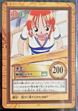 2000 BANDAI One Piece Hyper Battle NAMI SCARCE C76 EARLY CARD VINTAGE LUFFY CREW - Image 1
