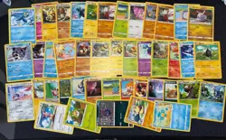 Huge Pokemon Card Lot. 225 Total W/ Tin. Trainers, Energy, Holos, Japanese, Etc - Image 1