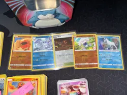 Huge Pokemon Card Lot. 225 Total W/ Tin. Trainers, Energy, Holos, Japanese, Etc - Image 3