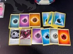 Huge Pokemon Card Lot. 225 Total W/ Tin. Trainers, Energy, Holos, Japanese, Etc - Image 4