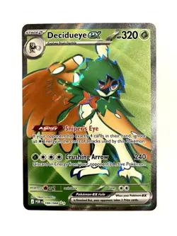 Decidueye ex 100/088 ME03: Perfect Order Full Art Ultra Rare Pokemon TCG Card NM - Image 1