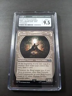 CGC Mint 9.5 MTG Faramir, Field Commander Tales Of Middle Earth LOTR UC Card - Image 1
